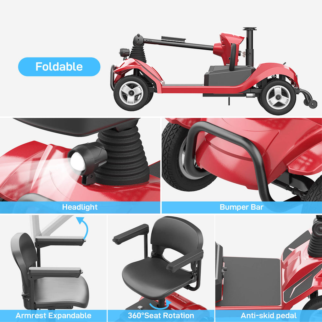 Hoverfly T4 Electric 4-wheel Mobility Scooter ((👻Halloween Sale))