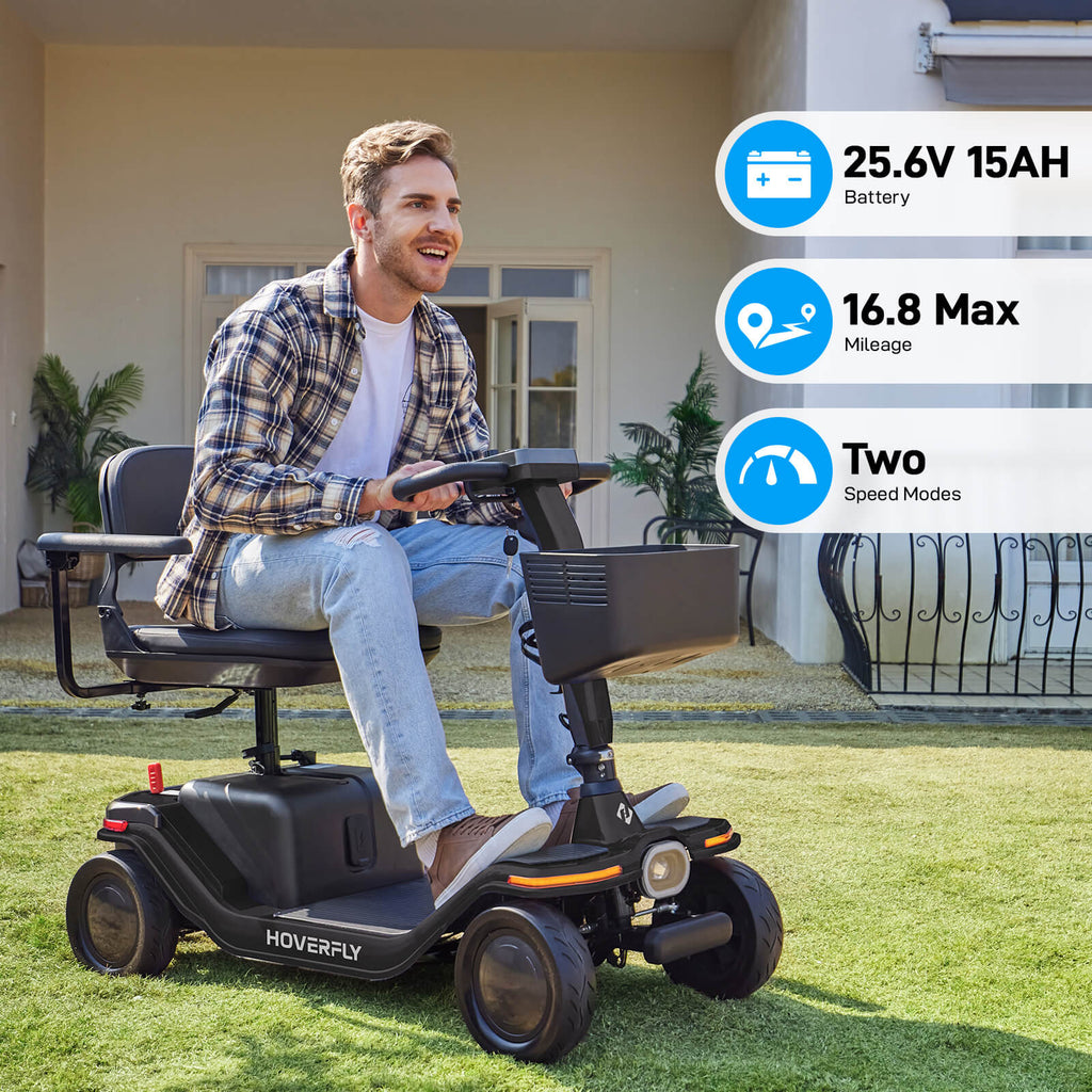 Hoverfly T5 FDA-cleared Electric 4-Wheel Premium Mobility Scooter ((👻Halloween Sale))