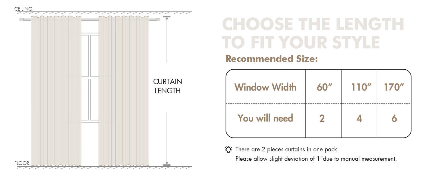 Linen Curtains 84 Inch Length 2 Panels Natural Semi Sheer Curtain with Back Tab Rod Pocket, Light Filtering Window Privacy Burlap Drapes for Living Room Bedroom 42W x 84L Linen